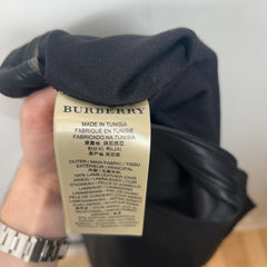 Burberry Leather Striped Leggings