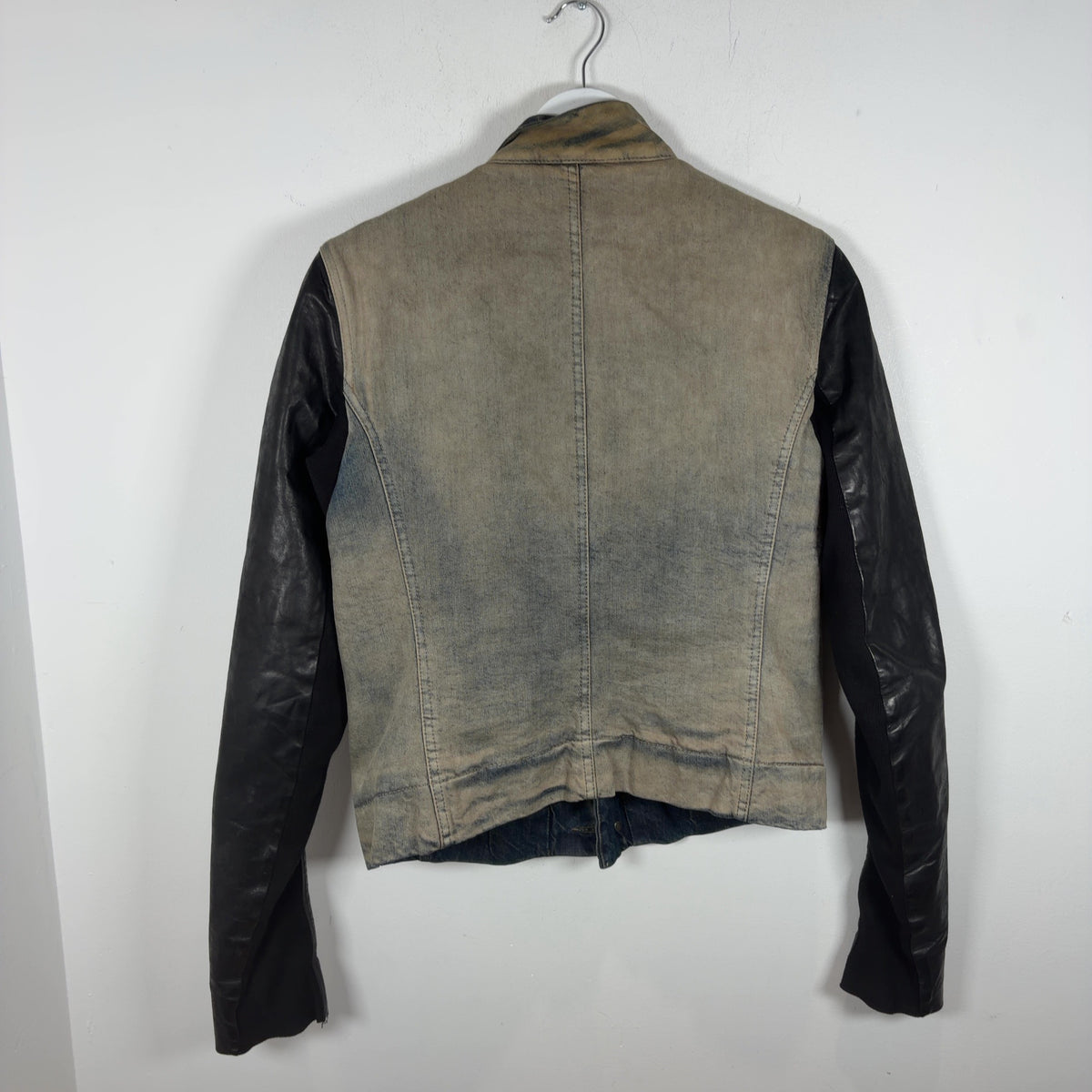 Rick Owens FW15 Fur Pocket Hybird Asymmetric Button Slave Jacket