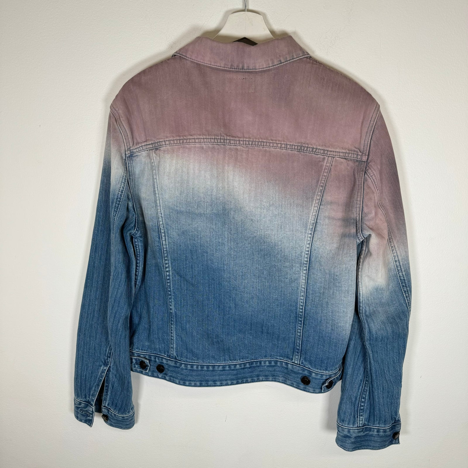Saint Laurent Gradient Denim Jacket Size XXL