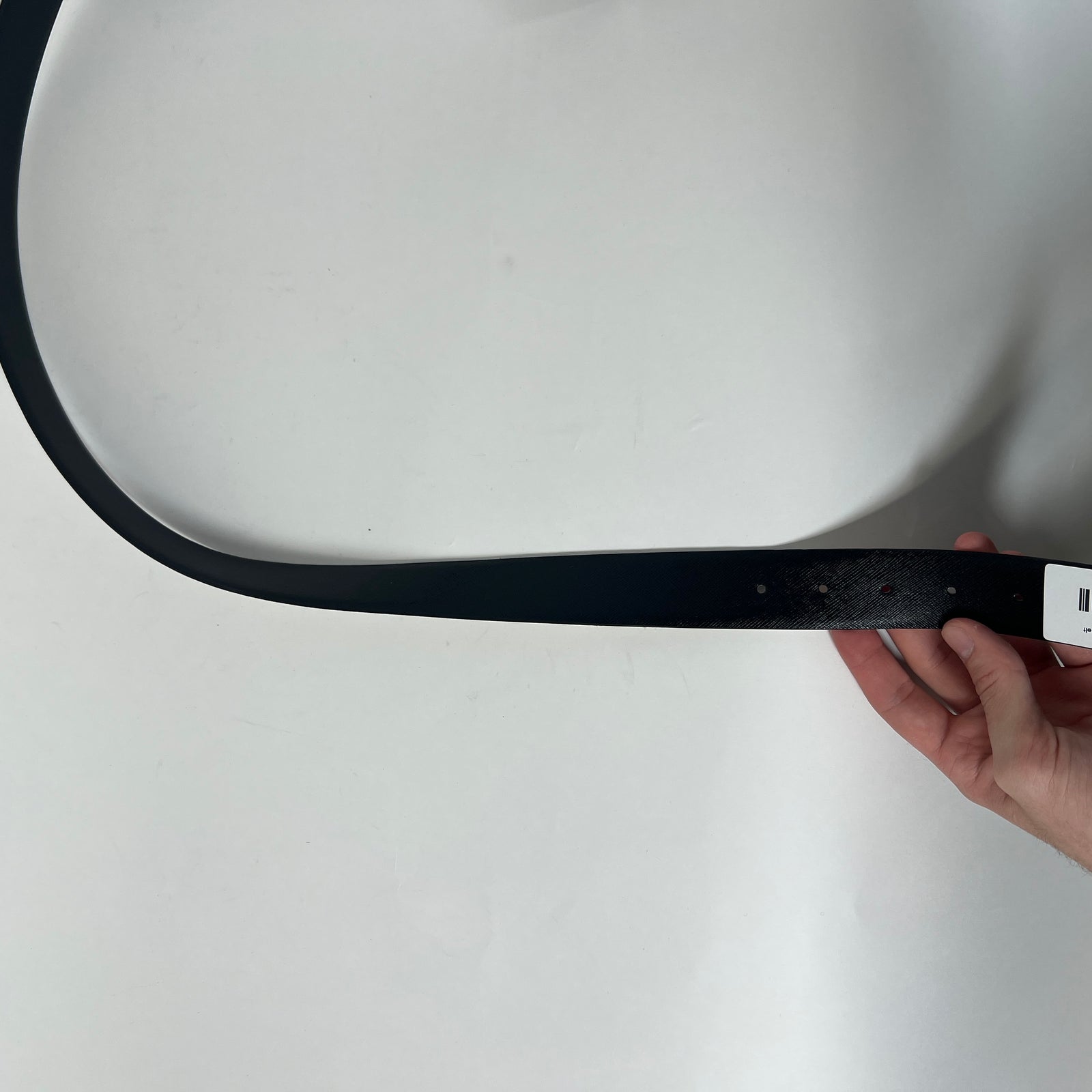 Prada White Saffiano Belt