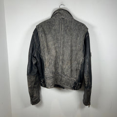 Diesel Blanket Lined Vintage Leather Jacket