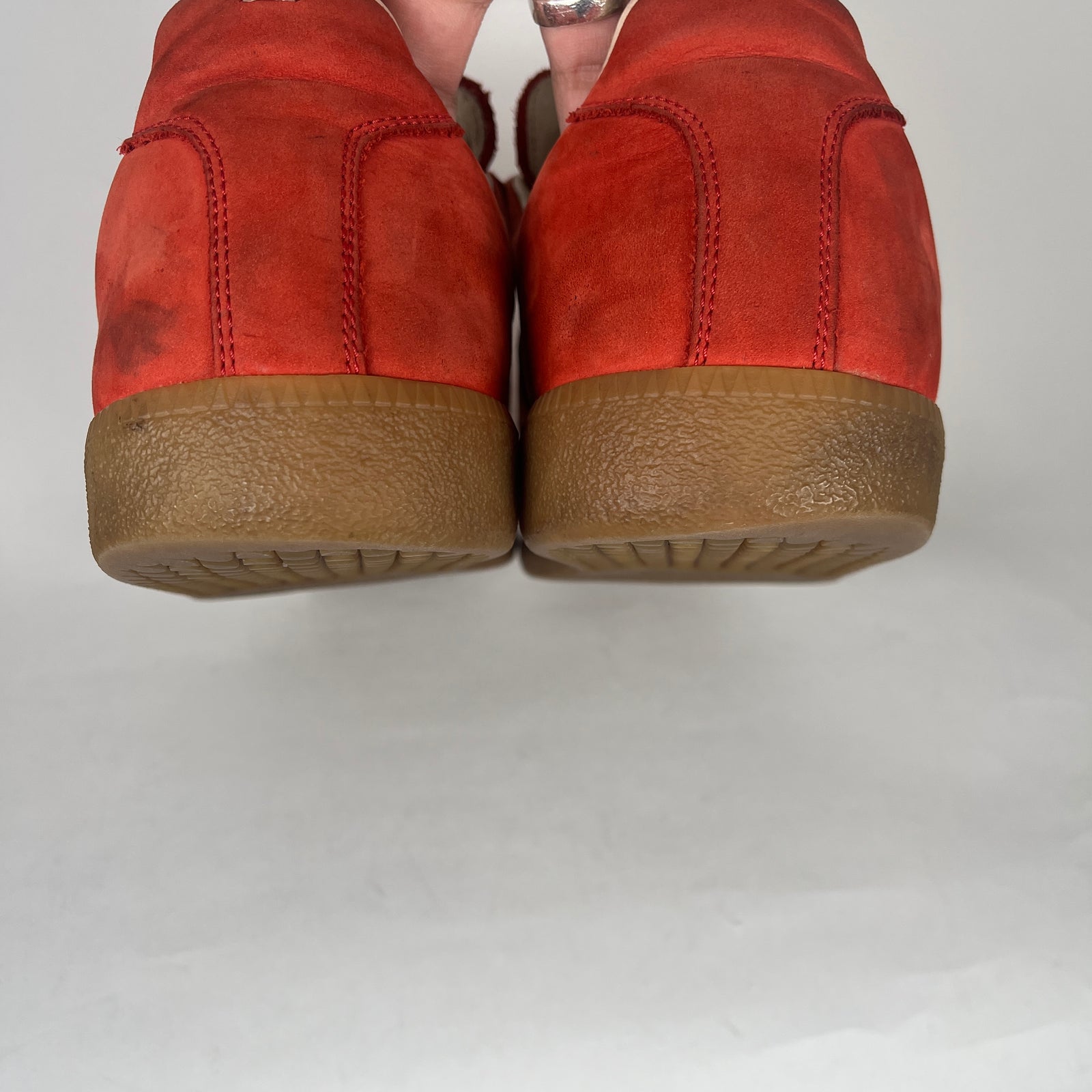 Maison Margiela Red Paint Splatter Gats Size 45