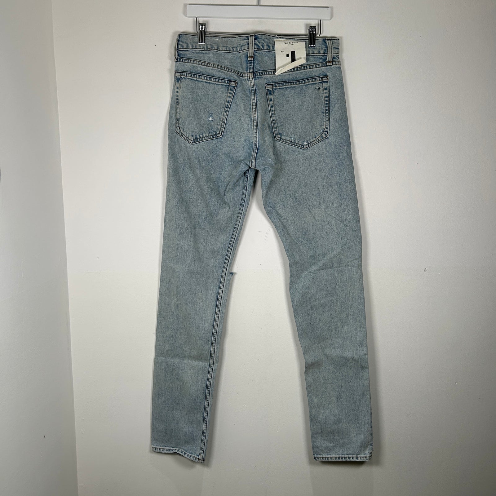 Rag & Bone Fit 1 Extra Slim Bleach Wash Jeans Size 31