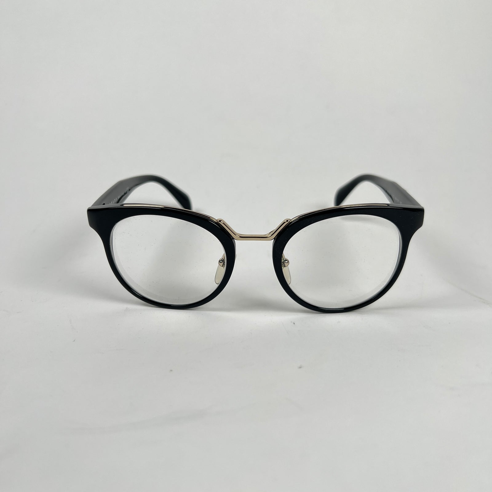 Prada Black Frame Floral Glasses