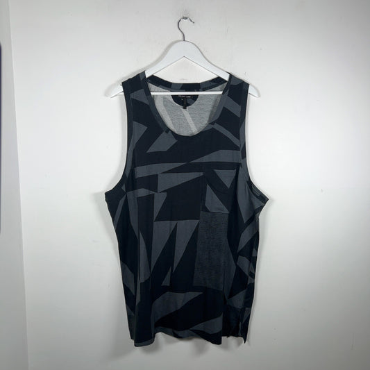 Helmut Lang Geometric Pattern Tank Top