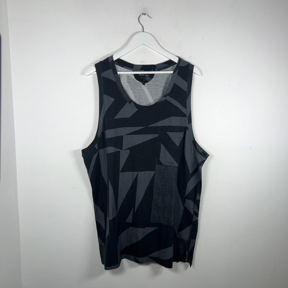 Helmut Lang Geometric Pattern Tank Top