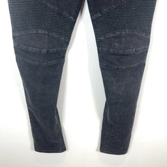 Balmain Slim Biker Denim Pants