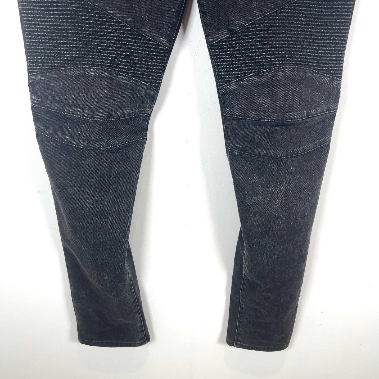 Balmain Slim Biker Denim Pants