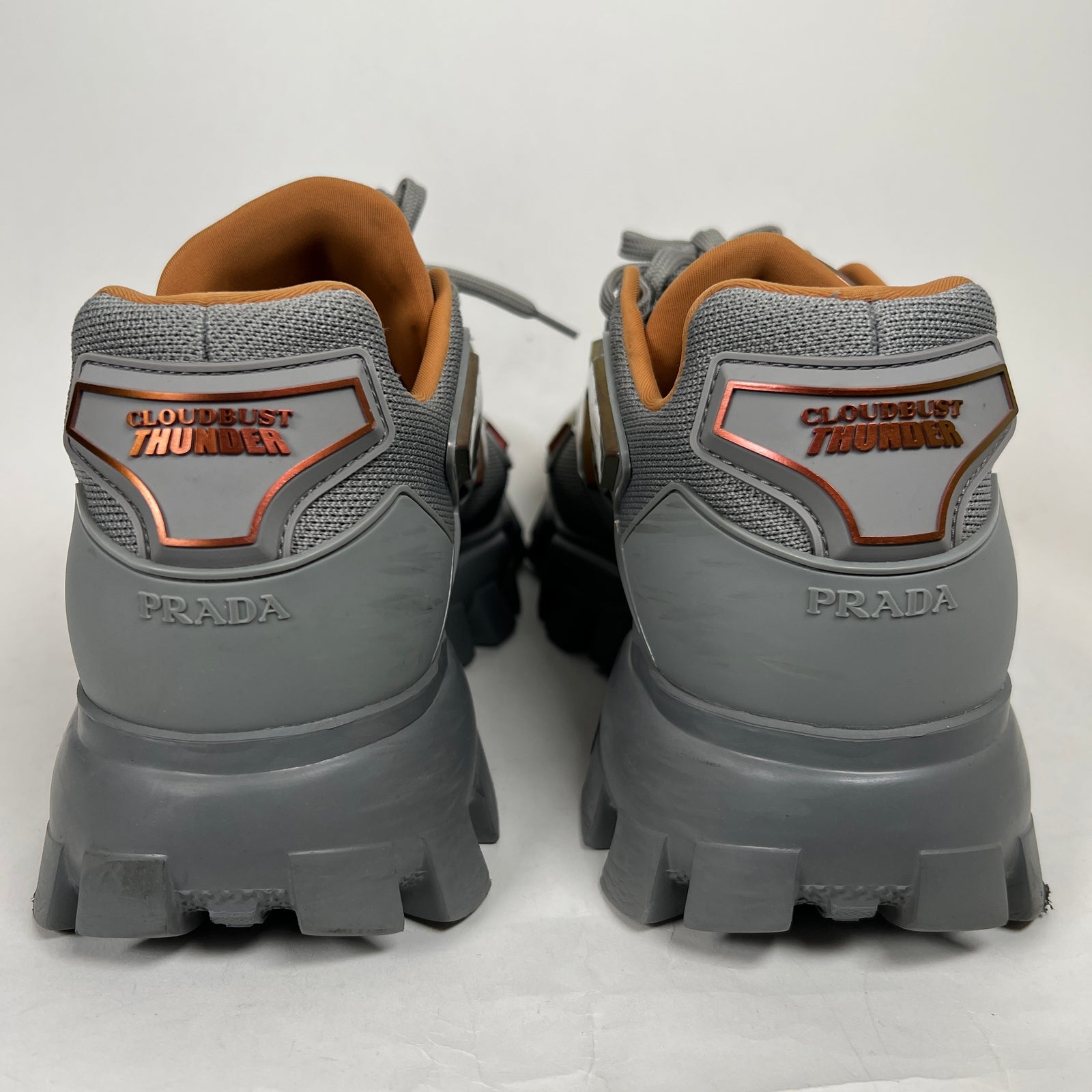 Prada Grey/Bronze Cloudbust Thunder Sneaker Size 9.5