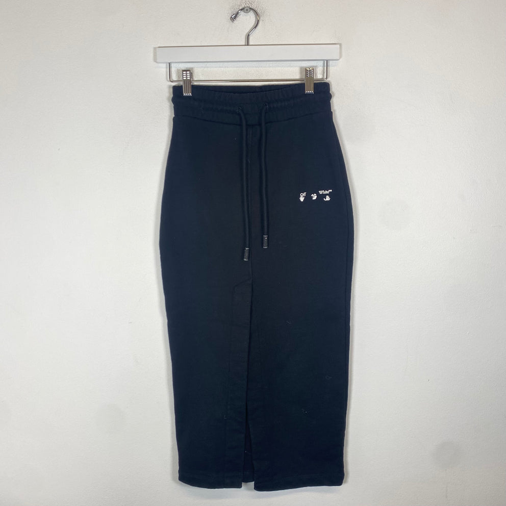 Off-White Black Logo Sweat Skirt Size XS