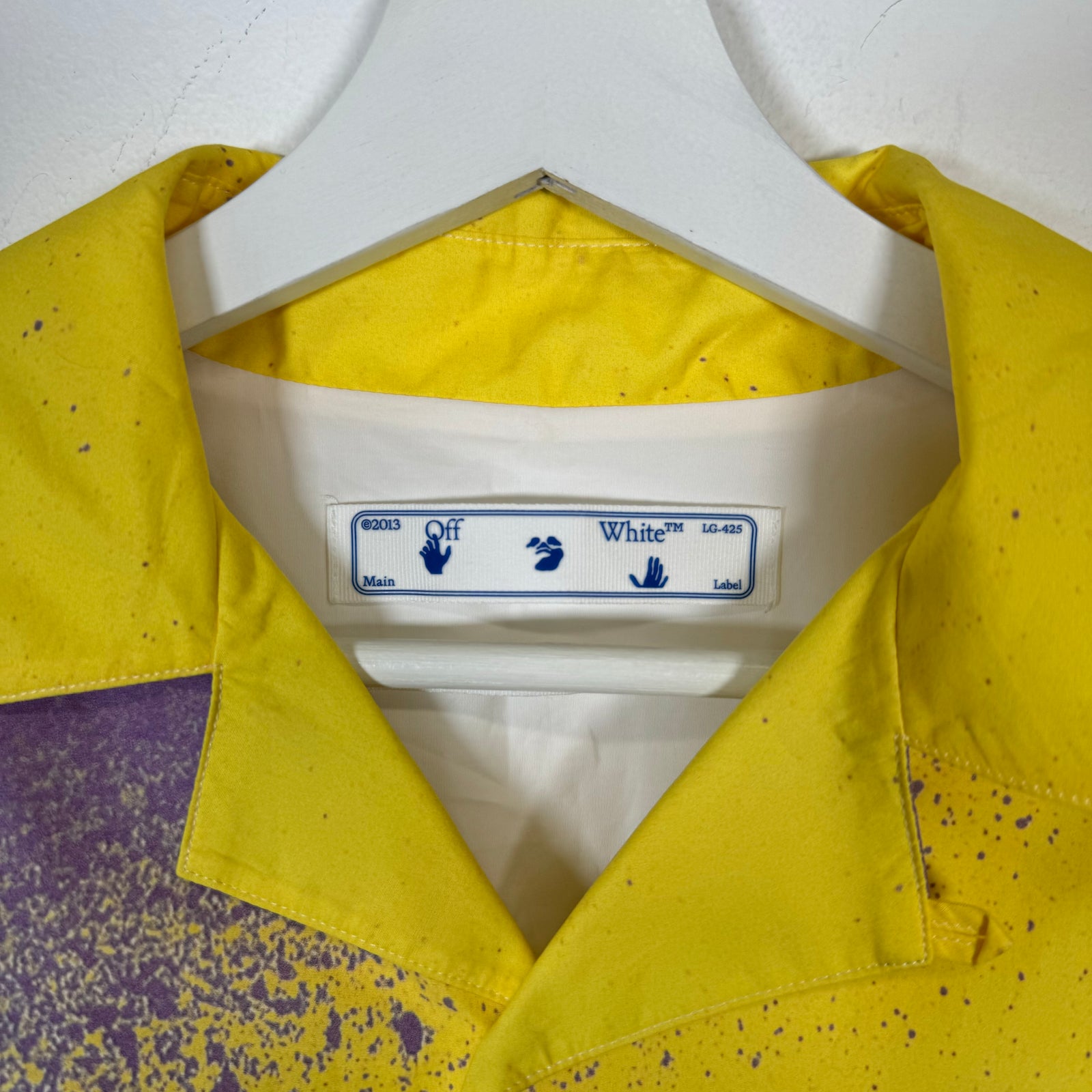 Off-White x Katsu Paint Splatter Button Up Shirt Size L