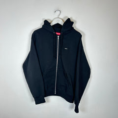 Supreme Black Mini Box Logo Zip-Up Hoodie Size M
