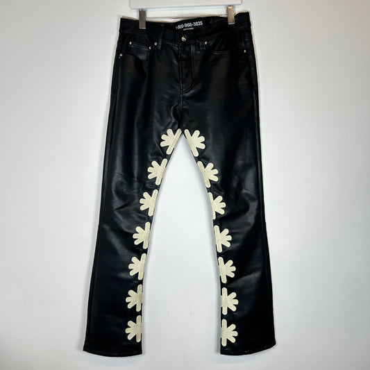 Lostshdws Black Leather Pants Size 34