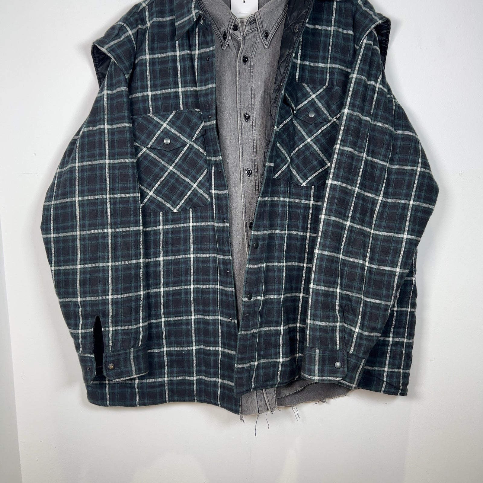 Balenciaga Double Layer Flannel Jacket