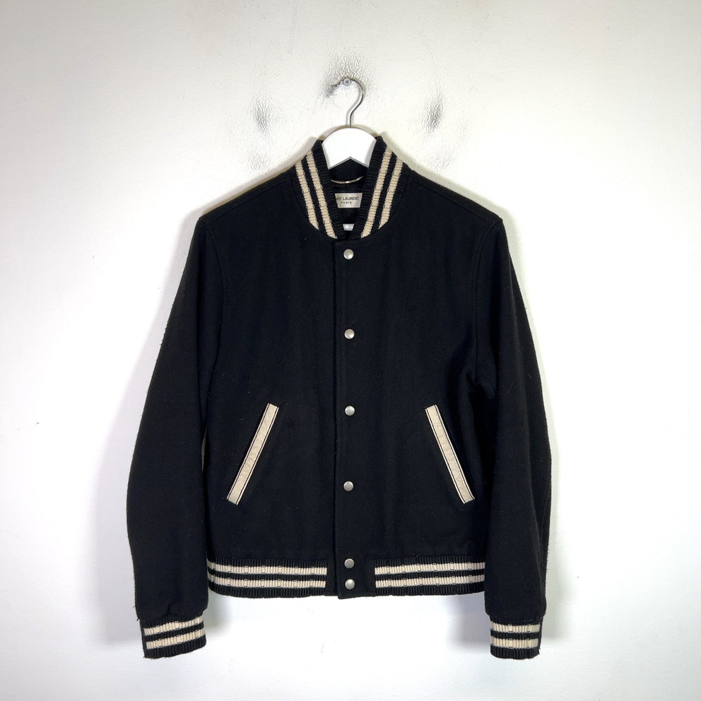 Saint Laurent Script Logo Teddy Jacket