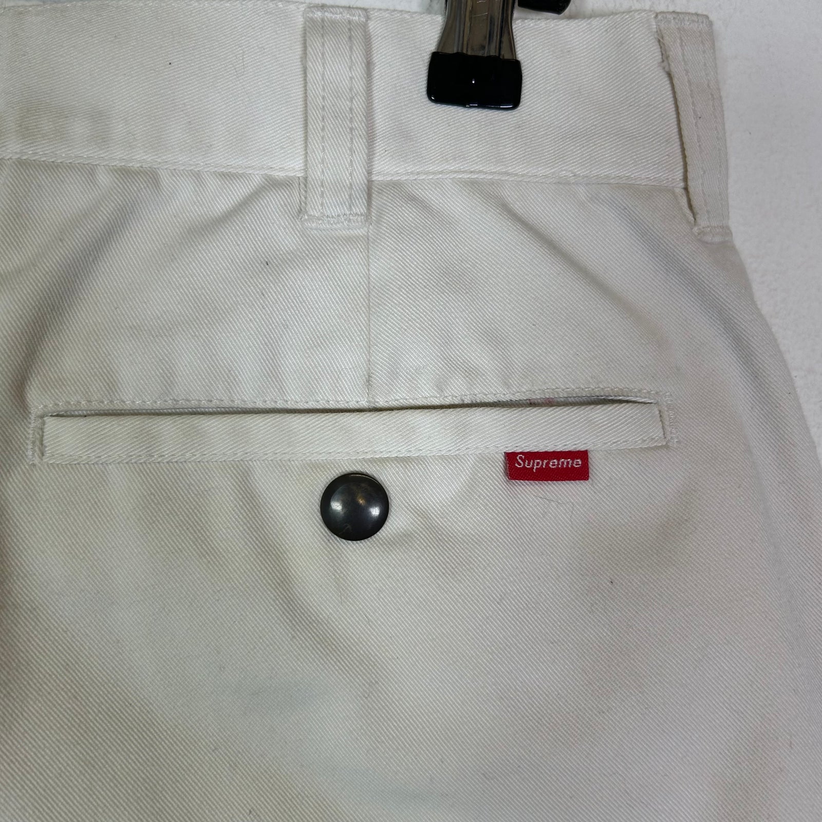 Supreme White Chino Pants