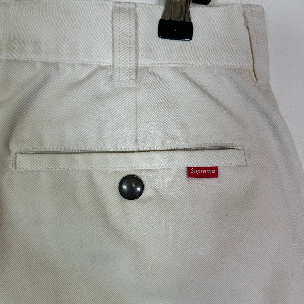 Supreme White Chino Pants