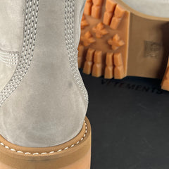 Vetements Grey Ankle Boots Size 40