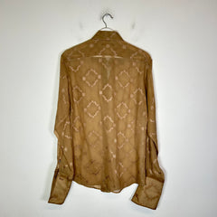 Gucci By Tom Ford SS03 Silk Sheer Button-Up Shirt