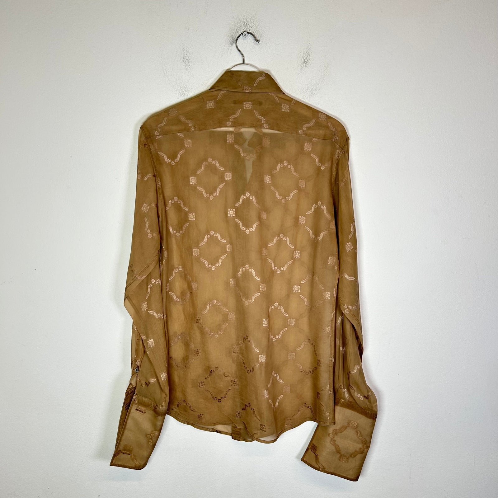 Gucci By Tom Ford SS03 Silk Sheer Button-Up Shirt