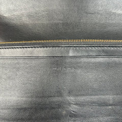 Celine Black/Green Calfskin Envelope Wallet
