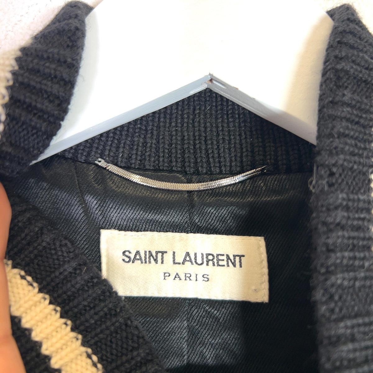 Saint Laurent Script Logo Teddy Jacket