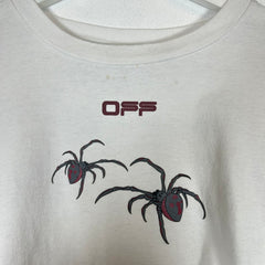Off-White Burgundy Spider Graphic T-shirt Size M