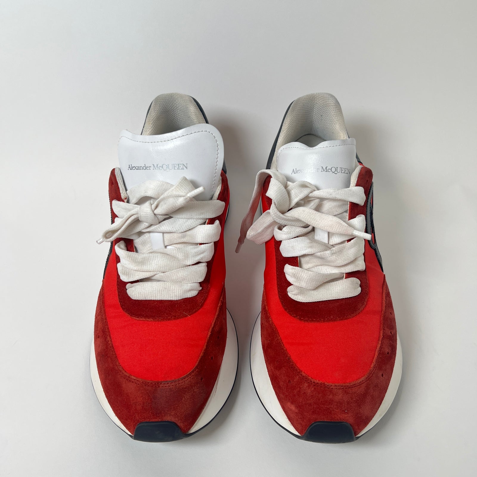 Alexander McQueen Red Sprint Runner Size 43