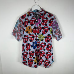 Comme Des Garcons All Over Rolling Stone Print Shirt