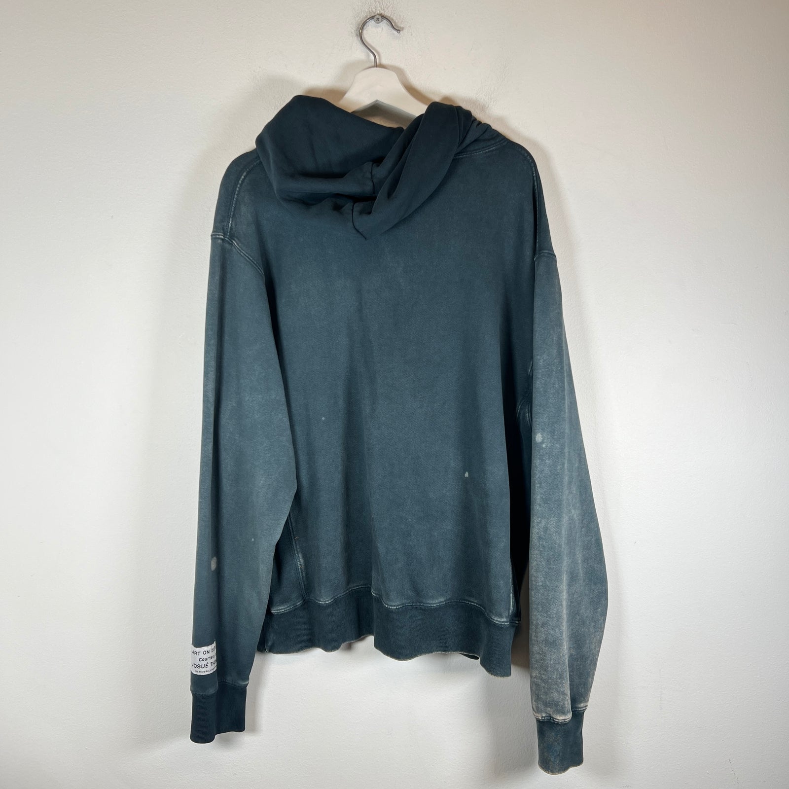 Gallery Dept Navy Reversible Logo Hoodie Size L
