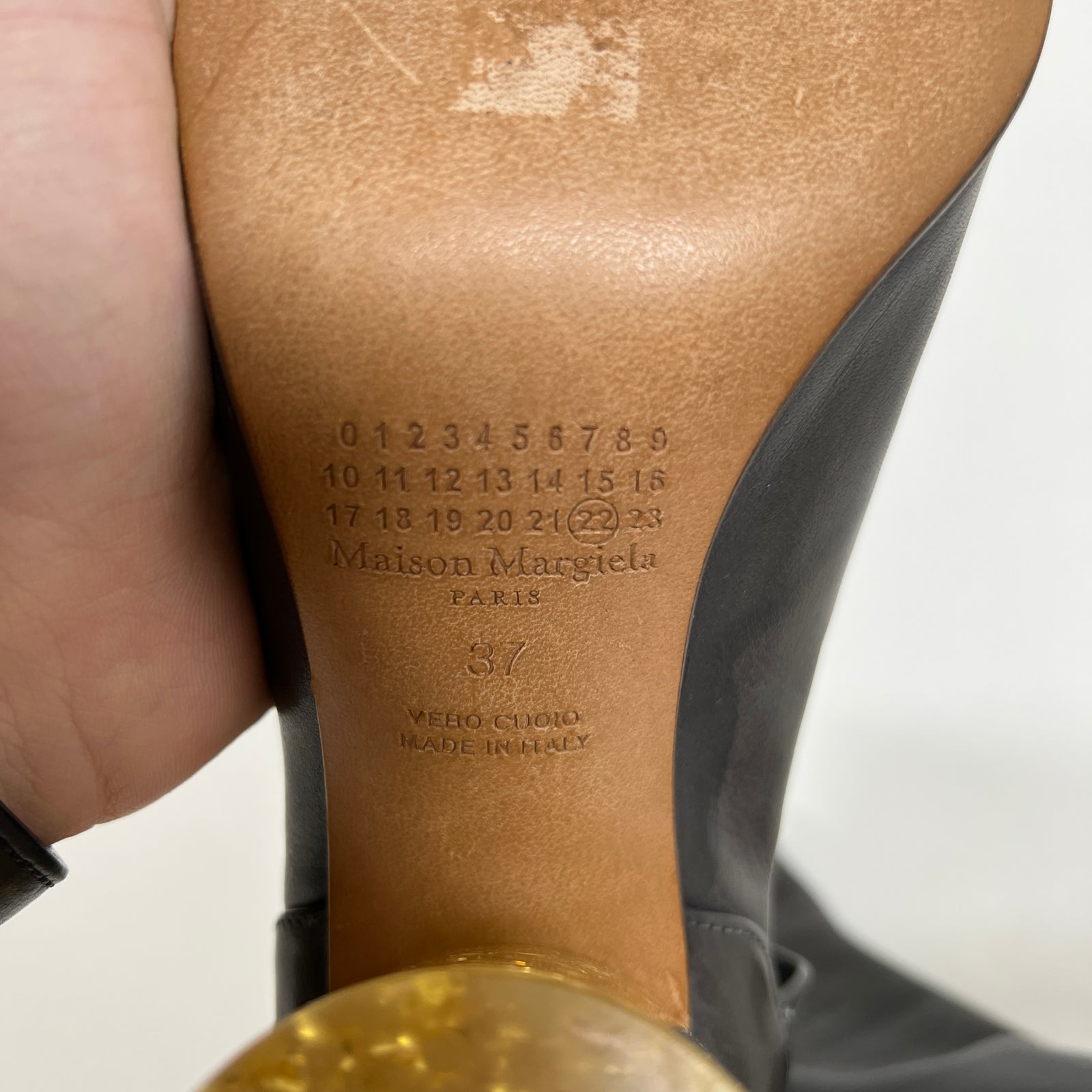 Maison Margiela Glitter Heel Tabi Boots Sz 37