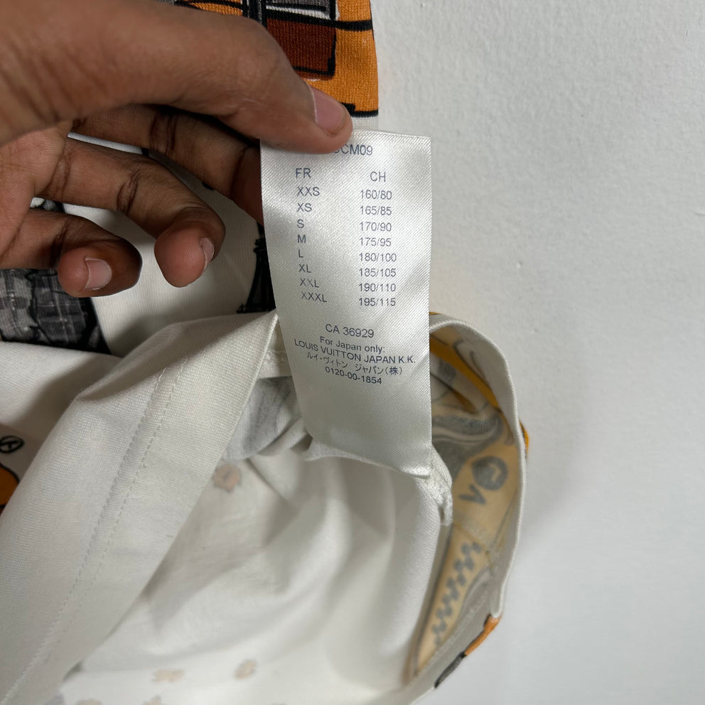 Louis Vuitton FW19 'New Walkers' Graphic T-Shirt Size M