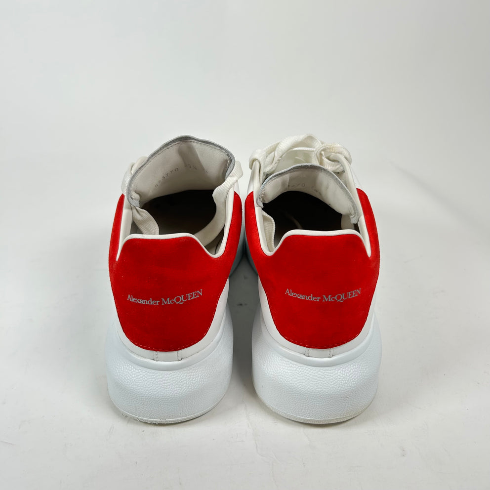 Alexander McQueen White/Red Sneaker Size 40.5
