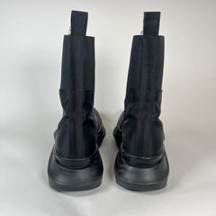 Rick Owens Drkshdw Satin Abstract Beatle Boots Size 44