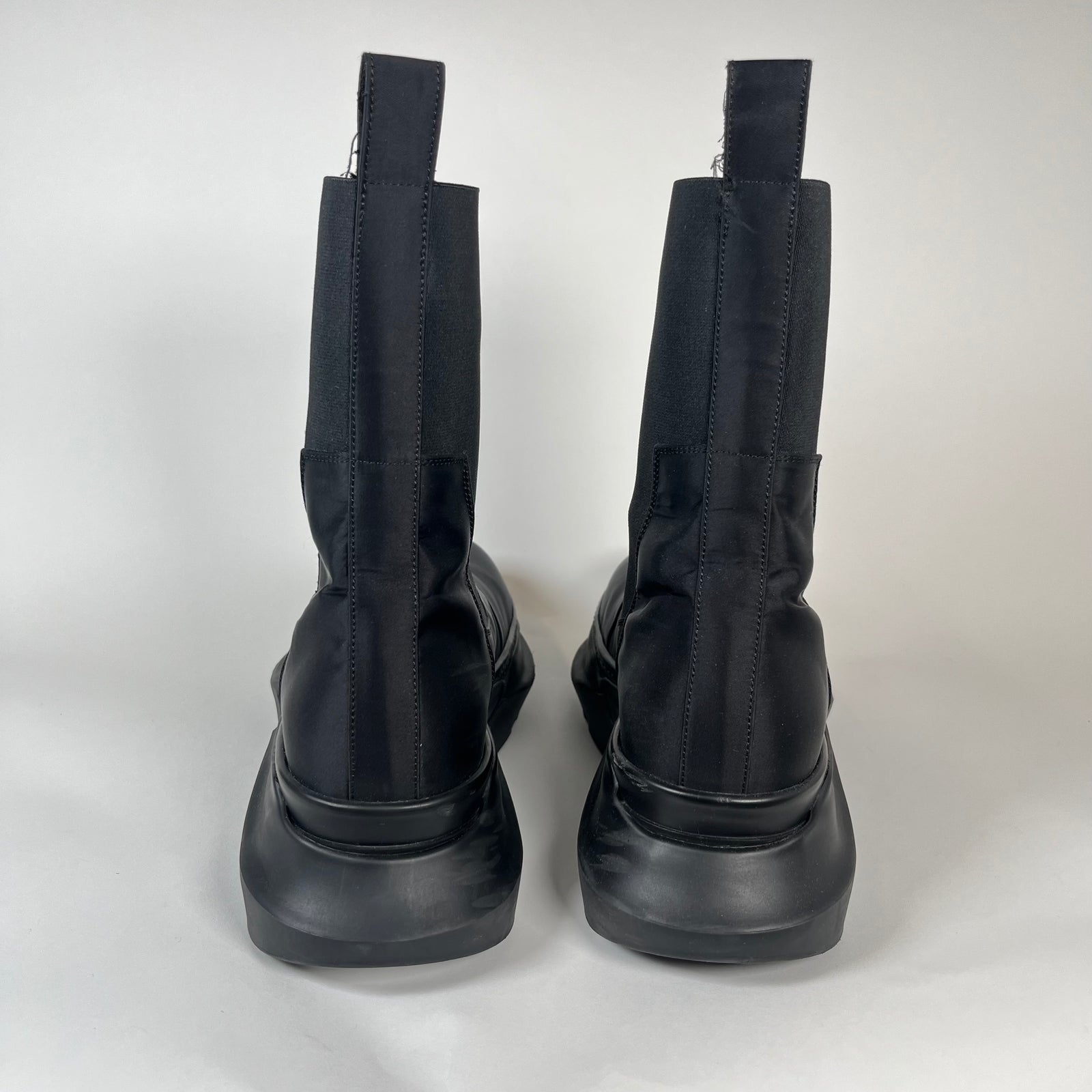 Rick Owens Drkshdw Satin Abstract Beatle Boots Size 44