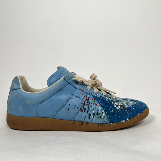 Maison Margiela Blue Paint Splatter Gats Size 43