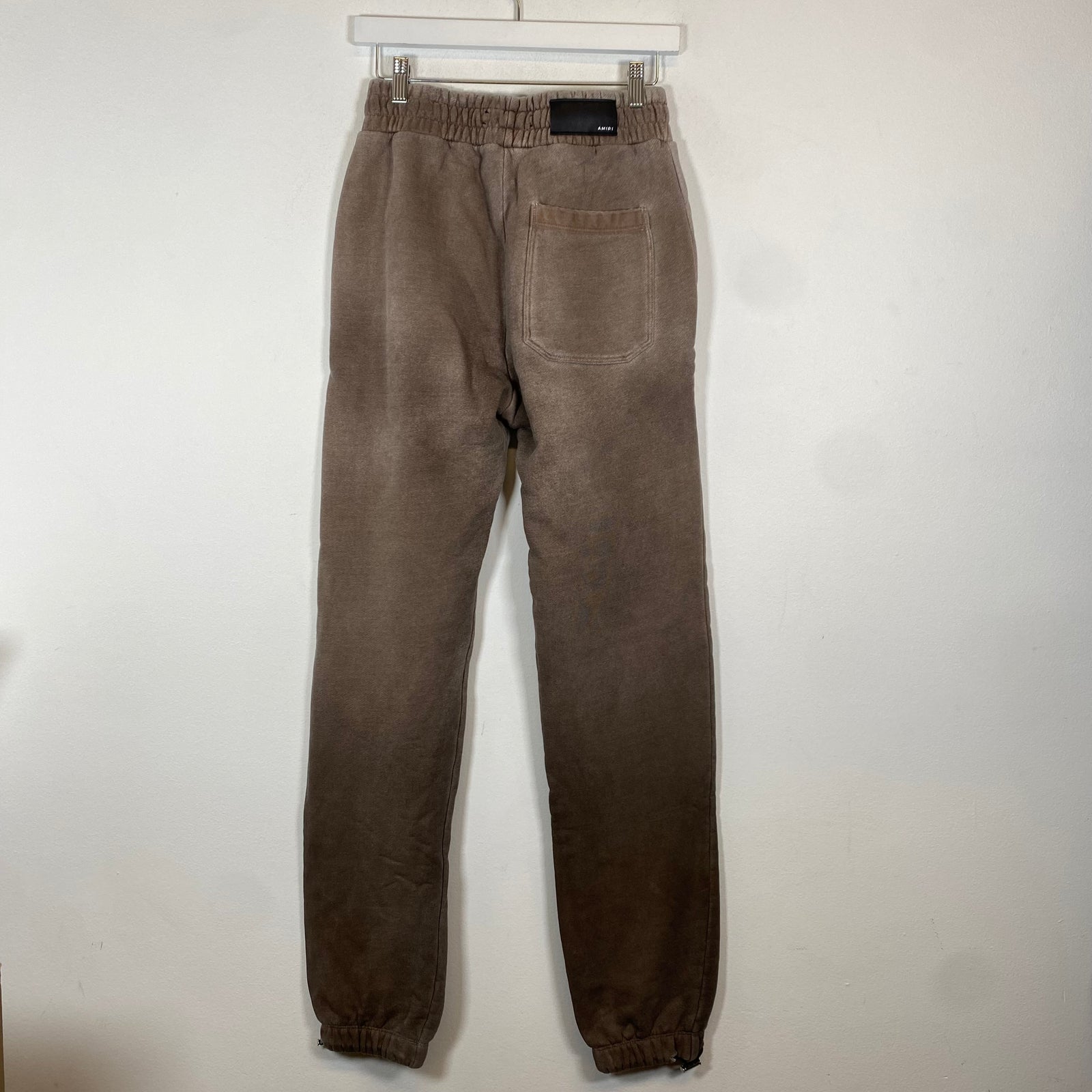 Amiri Brown Tonal MA Logo Sweatpants Size S