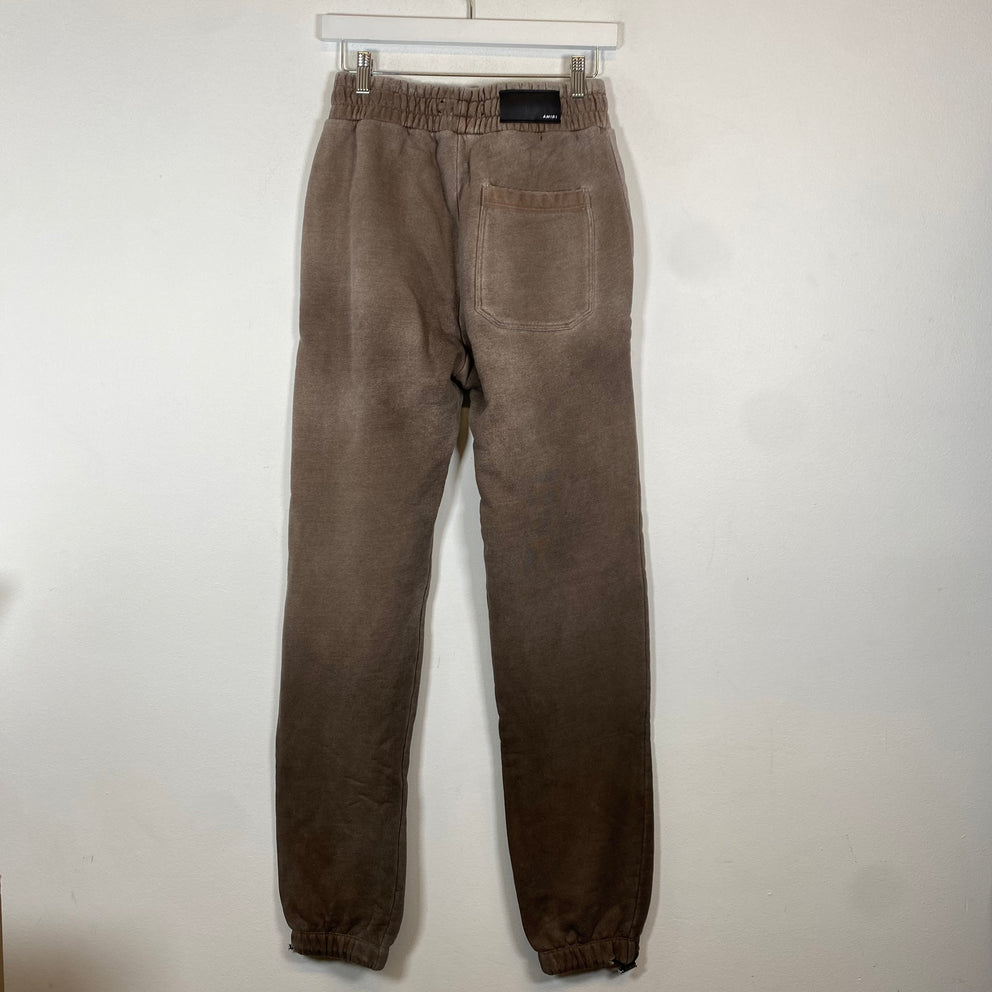 Amiri Brown Tonal MA Logo Sweatpants Size S