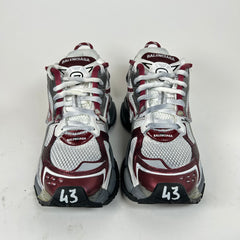 Balenciaga Burgundy Mesh Runners Size 43