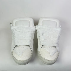Lanvin Triple White XL Curb Sneaker Size 46