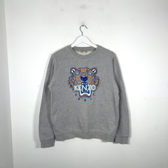 Kenzo Embroidered Tiger Head Logo Crewneck