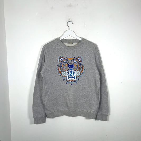 Kenzo Embroidered Tiger Head Logo Crewneck
