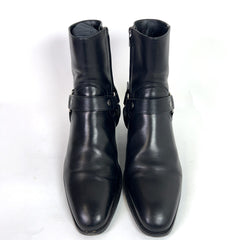 Saint Laurent Wyatt Leather Harness Boots