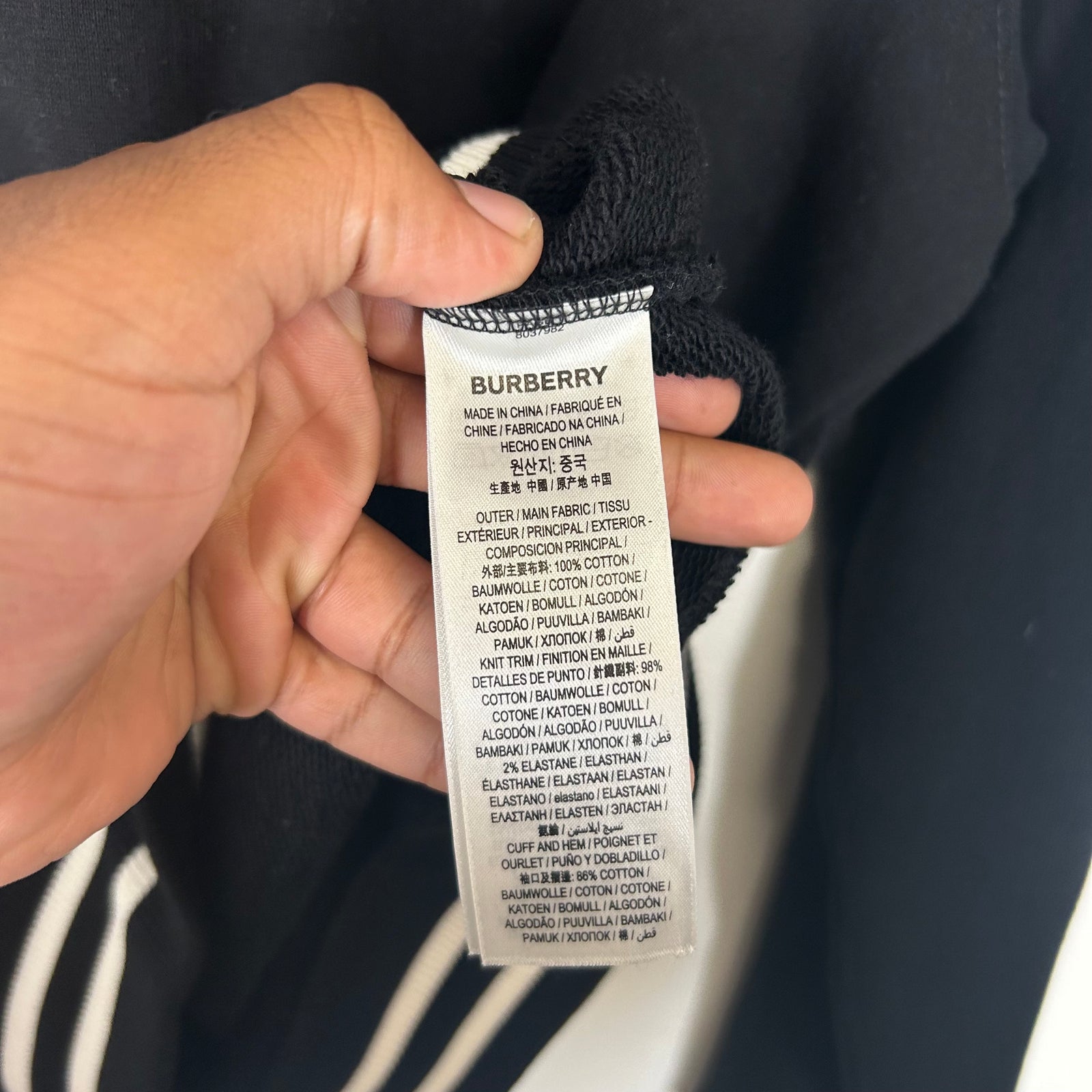 Burberry Black Archway Striped Sweater Size S