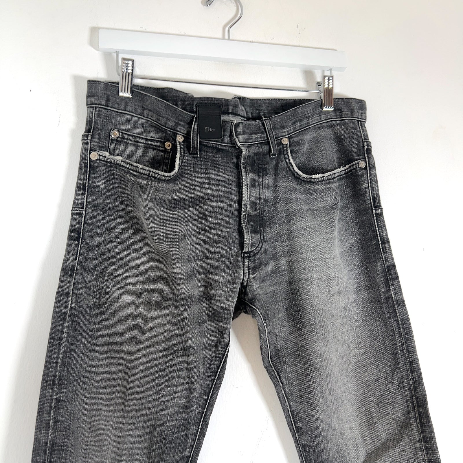 Dior SS11 Faded Whisker Skinny Jeans