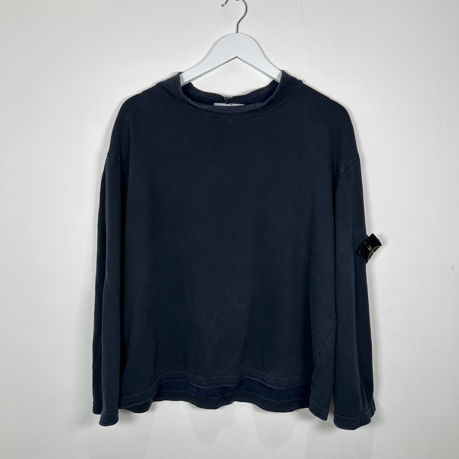 Stone Island Navy Longsleeve Patch SIze M