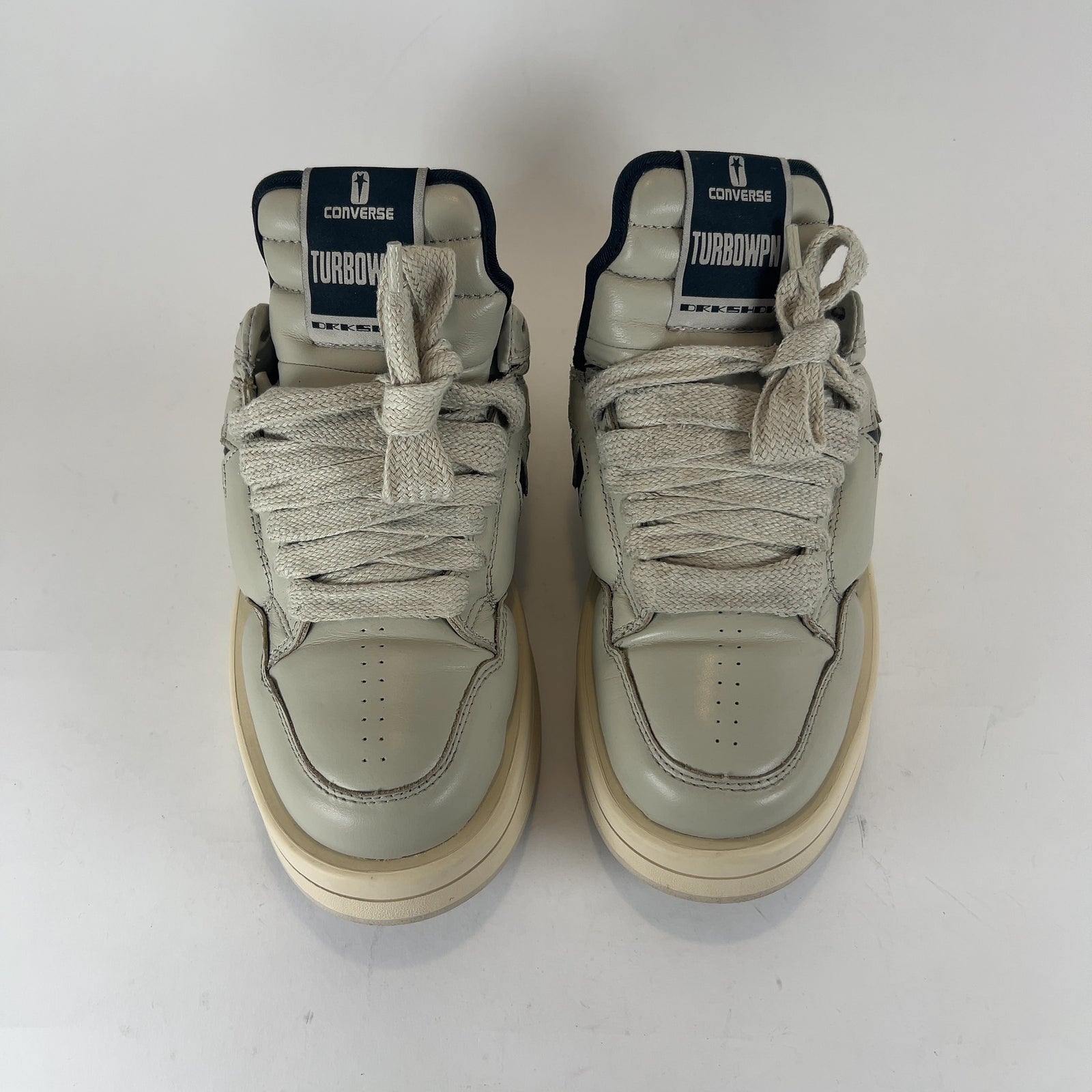 Rick Owens DRKSHDW x Converse 'Turbowpn' Cream Puff Lowtop Sneakers
