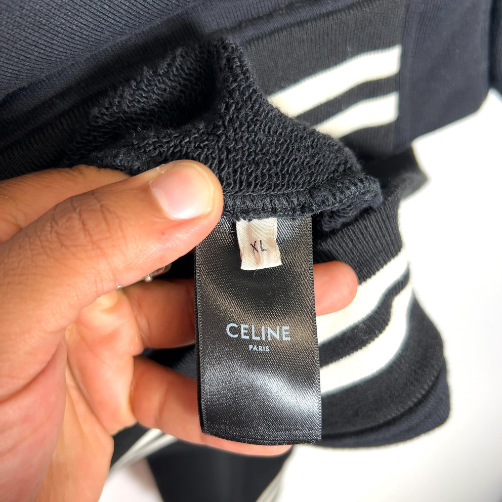 Celine 2022 Striped Logo Varsity Jacket