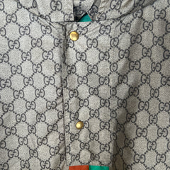 Gucci GG Web Fake/Not Hooded Nylon Parka Size M