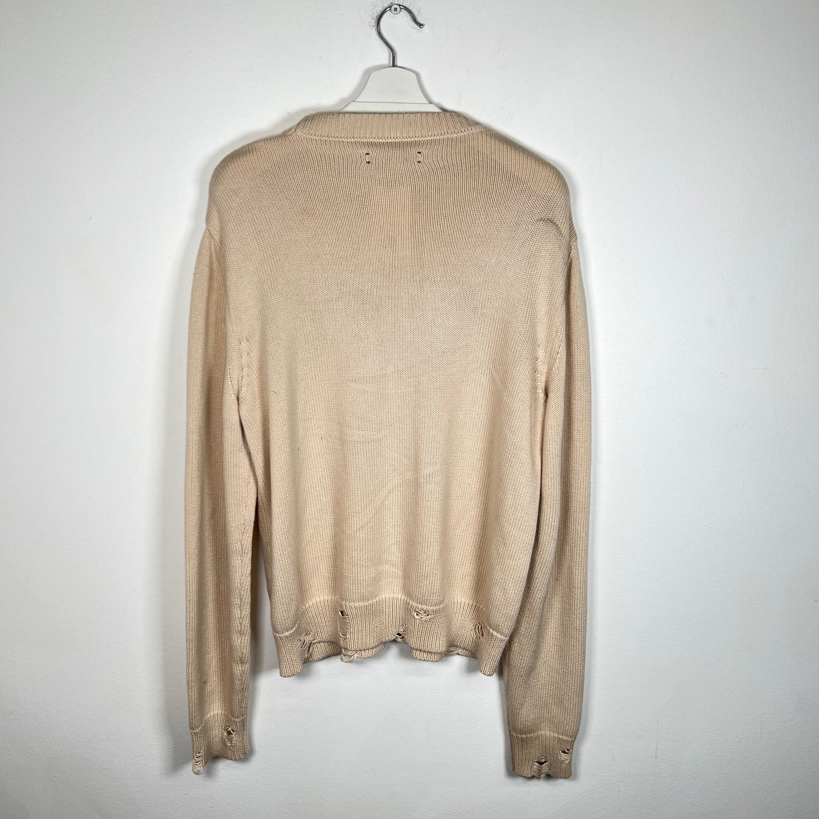 Amiri Spellout Logo Knit Sweater Size XL